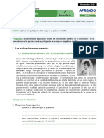 FICHA DE AUTOAPRENDIZAJE SEMANA 3 NOVIEMBRE CIENCIA Y TECNOLOGIA 5° GRADO