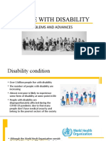 People With Disability: Problems and Advances