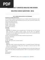 Ooad MCQ PDF