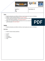 Hands-On Exercise No. 1 Batch-08 Freelancing Total Marks: 10