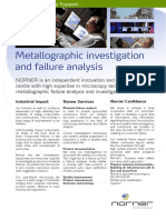 Metallographic Investigation and Failure Analysis