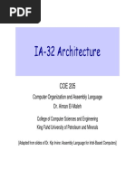 IA-32 Architecture: Computer Organization and Assembly Language Dr. Aiman El-Maleh