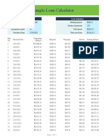 Simple Loan Calculator: Loan Values Loan Summary