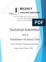 Technical Submittal - Installation of Jacuzzi Tiles Rev.01