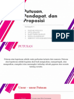 KEPUTUSAN DAN PENDAPAT