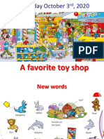 Topic - A Favourite Toy Shop