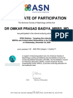 Omkar Prasad Baidya Certificates