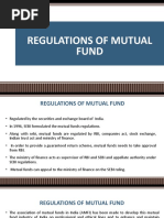 Regulations of Mutual Fund