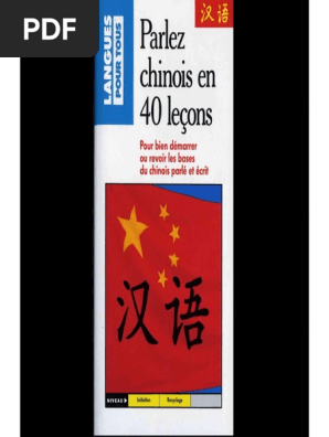 Parlez Chinois En 40 Lecons Pdf Pdf