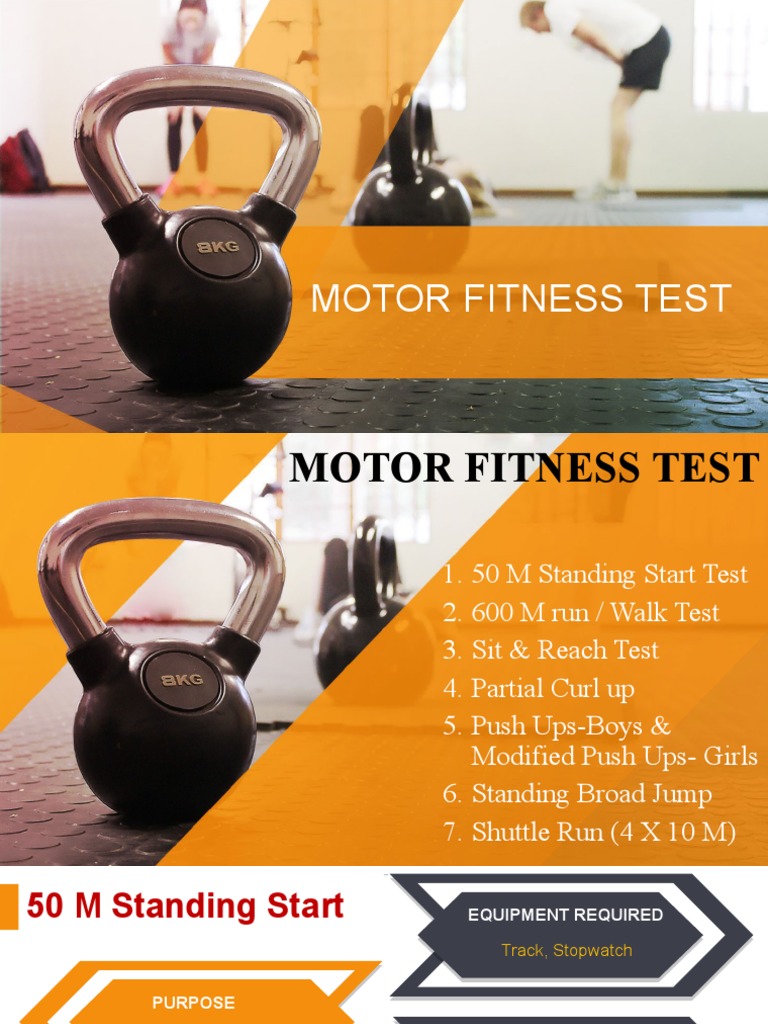 Motor Fitness Test PDF Track And Field Sports
