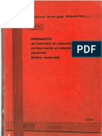 PE 116 - 84 - NORMATIV de incercari si masuratori la echipamente si instalatii electrice - editie rev