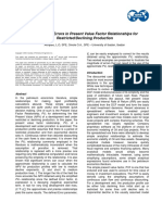 Quantifying Errors in Present Value Factor Relationships For Restricted/Declining Production