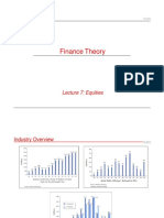 Finance Theory: Lecture 7: Equities