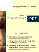 Engineering Economics in Canada: Dealing With Uncertainty: Sensitivity Analysis