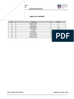 No. Content 1. 1 2. Objective 2 3. Apparatus 2 4. Procedure 3-4 5. Result 4-5 6. Analysis 6-8 7. Discussion 9 8. Conclusion 9 9. References 10