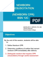 Newborn Resuscitation (Newborn CPR) BSN 12C: Madeline N. Gerzon, RN, MM Clinical Instructor Davao Doctors College