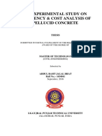 An Experimental Study On Efficiency & Cost Analysis of Pellucid Concrete