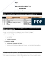 Sample Midterm Examination: Ae2 Writing