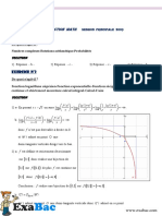 Correction Maths Bac 2009 Tunisie