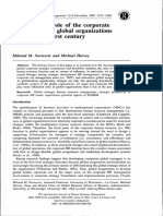 The Changing Role of The Corporate HR Function in Global Organizations of The Twenty-First Century