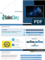 Salesdiary: Defining and Adherence of Sales Process Call