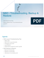 NSO - Troubleshooting, Backup & Restore