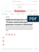Gobierno Desautoriza A Petro: "El Único Autorizado para Gestionar Vacunas Es MinSalud"
