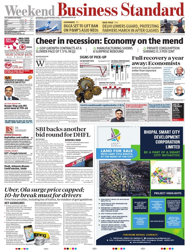 Cheer in Recession: Economy On The Mend: SBI Backs Another Bid Round For  DHFL | PDF | Recession | Gross Domestic Product