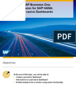 SAP Business One, Version For SAP HANA: Pervasive Dashboards