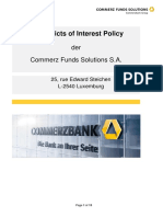 Conflicts of Interest Policy: Der Commerz Funds Solutions S.A