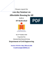 One Day Seminar On Affordable Housing For All