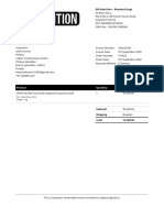 GM Nutrition invoice for whey protein powder