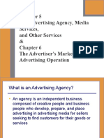The Advertising Agency, Media Services, and Other Services & The Advertiser's Marketing/ Advertising Operation