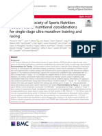 International Society of Sports Nutrition Position Stand - Nutritional Considerations For Single-Stage Ultra-Marathon Training and Racing