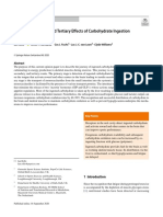 Efectos Primarios, Secundarios y Terciarios de La Ingestión de Carbohidratos Durante El Ejercicio - PDF