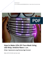 How To Make LEDs DIY Face Mask Using LED Strip, Arduino Nano - Arduino Project Hub