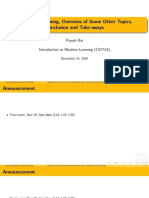 Multitask Learning, Overview of Some Other Topics, Conclusion and Take-Aways