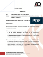 Comunicado Instrucciones - Eje Recursos 2 Dic 2020