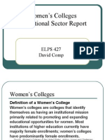 Women's Colleges Sector Report by D. Comp, 2006