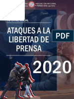 Informe Anual - Ataques A La Libertad de Prensa 2020