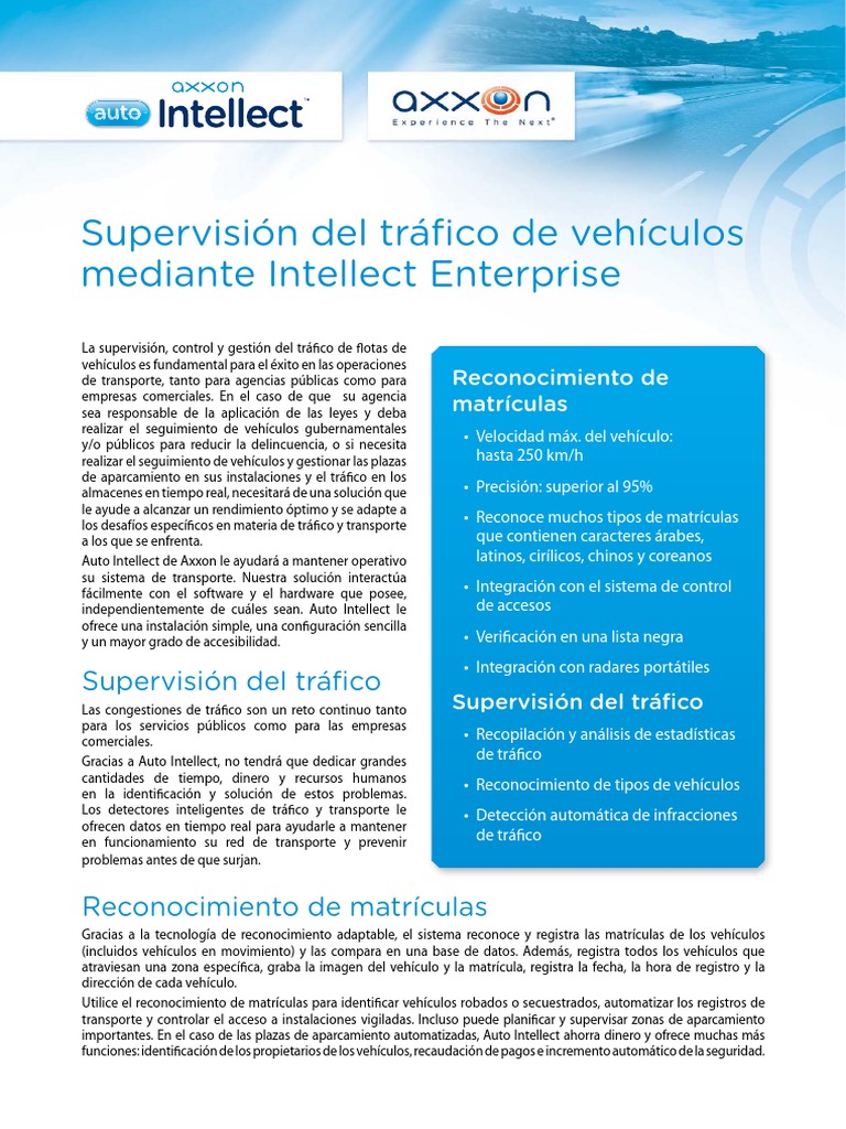 06 Axxon Auto Intellect ESP PDF | PDF | Estacionamiento | Transporte