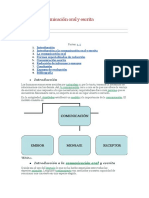 Curso de Comunicación Oral y Escrita