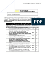 Wolfsberg Questionnaire 2018