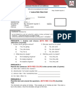 1° Qualified Practice. English Iv