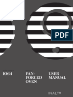 IO64 Fan - Forced Oven User Manual: Model Code/S Product Document