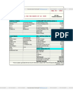 LT Digital Bill For The Month of Oct 2020: Address Details Consumption Details (Sec-I)