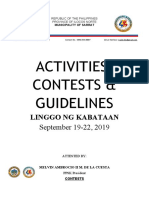 Activities, Contests & Guidelines: Linggo NG Kabataan