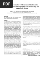 A Study On Squatter Settlements of Kathmandu Using GIS, Aerial Photography, Remote Sensing and Household Survey