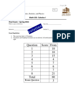 5 Key Math101 Final Spring2015