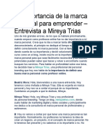 La Importancia de La Marca Personal para Emprender